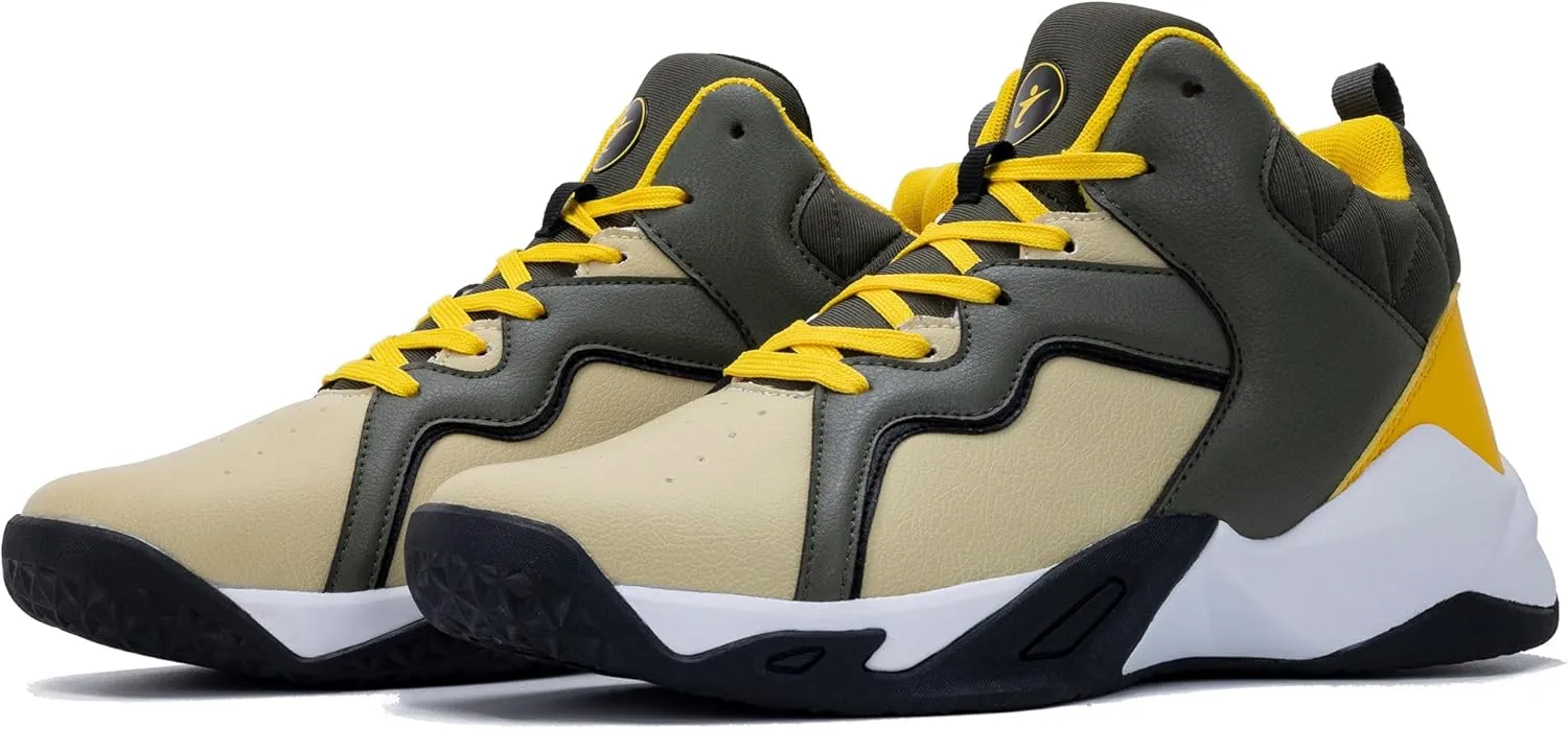 Men's Basketball Shoe High-Top Athletic Running Sneakers Outdoor Trainers Non-Slip Lightweight Cushioning Workout Sport Shoes US 7-13