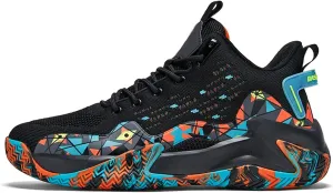 Men's Basketball Shoes Breathable High Top Running Sneakers Non Slip Training Athletic Shoes