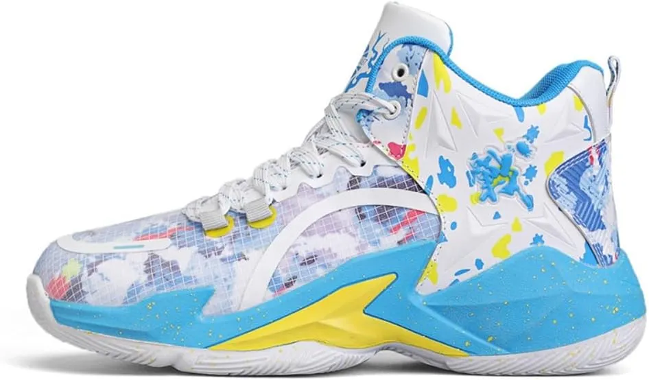 Men's Basketball Shoes - Lightweight Breathable Design, Enhanced Traction for Indoor/Outdoor Courts