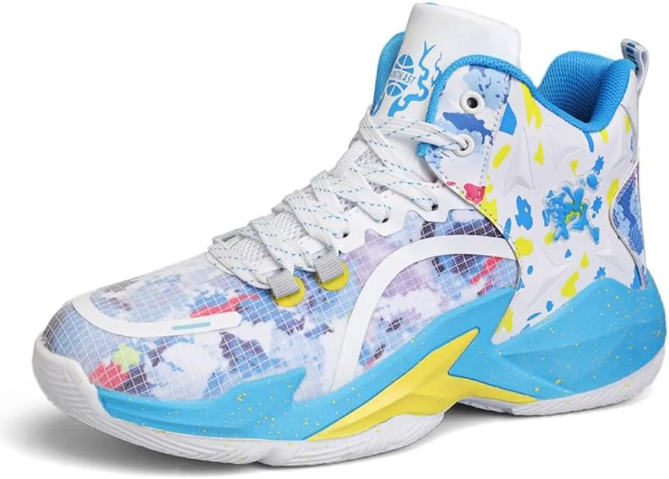 Men's Basketball Shoes - Lightweight Breathable Design, Enhanced Traction for Indoor/Outdoor Courts