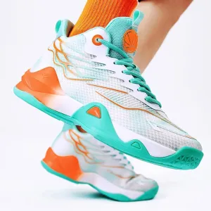 Men's Basketball Shoes Mesh Breathable Comfortable Fashionable High Top Walking Sneakers
