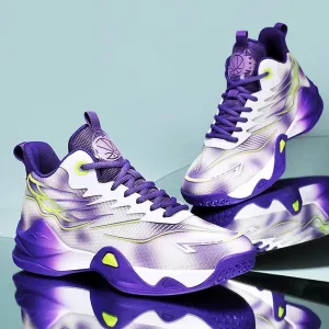Men's Basketball Shoes Mesh Breathable Comfortable Fashionable High Top Walking Sneakers