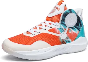 Men's Basketball Shoes Teenagers Street Fighting Basketball Sneakers Women's Fashion Training Running Shoes Comfortable Lightweight Casual Sports Walking Shoes