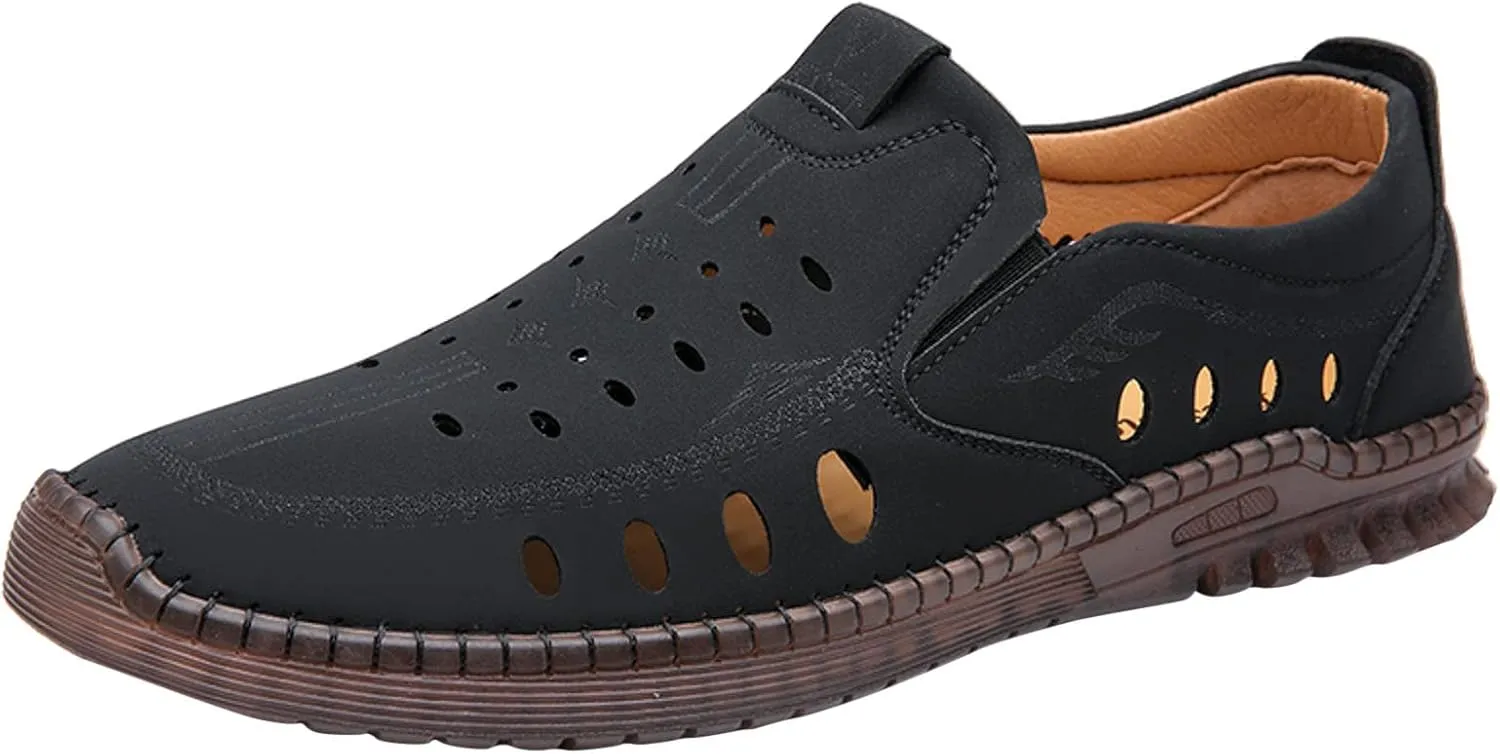 Men's Casual Dress Sneakers Men Casual Shoes Fashionable All Season Cowhide Breathable Comfortable and Non Slip Soft