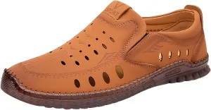 Men's Casual Dress Sneakers Men Casual Shoes Fashionable All Season Cowhide Breathable Comfortable and Non Slip Soft