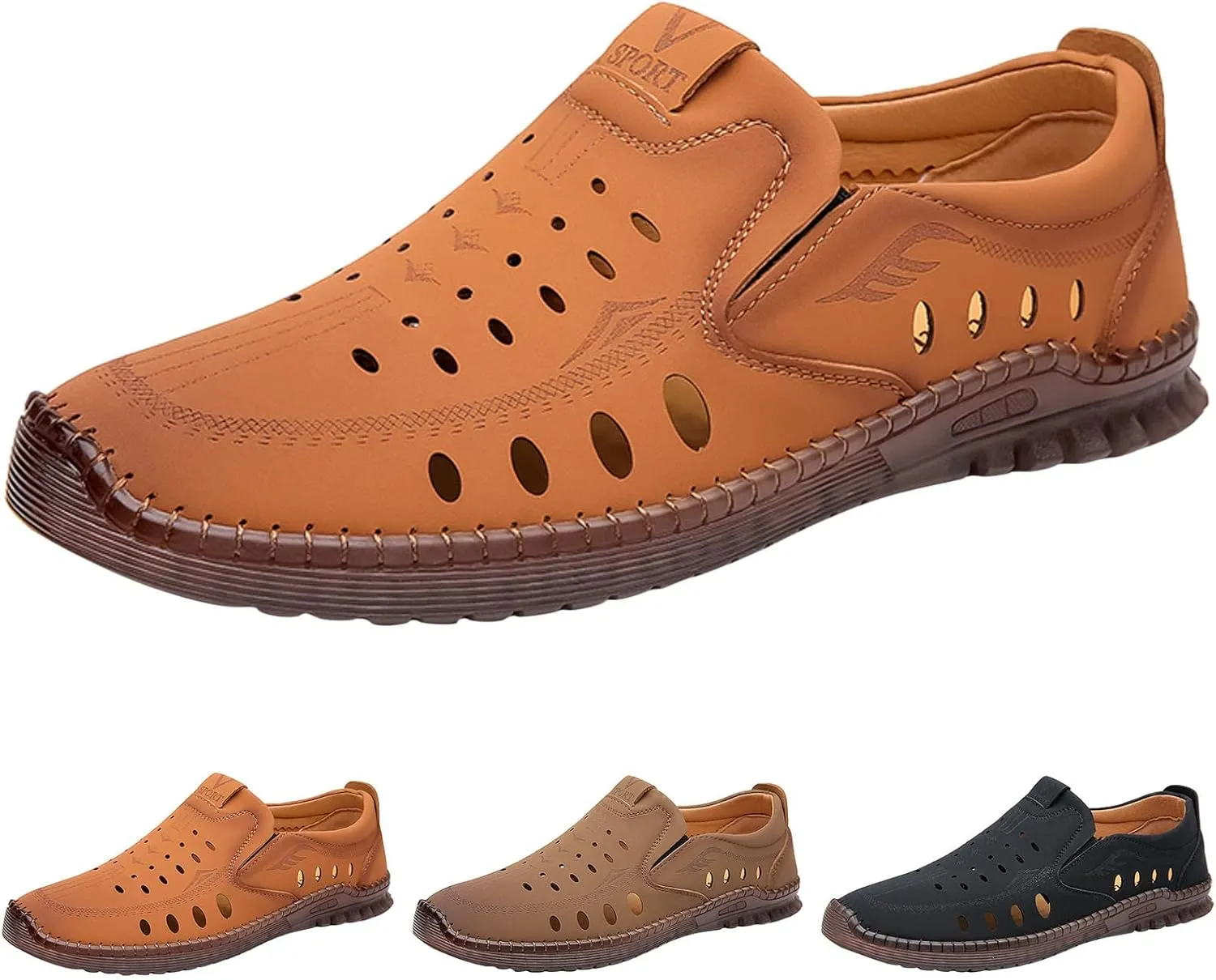 Men's Casual Dress Sneakers Men Casual Shoes Fashionable All Season Cowhide Breathable Comfortable and Non Slip Soft