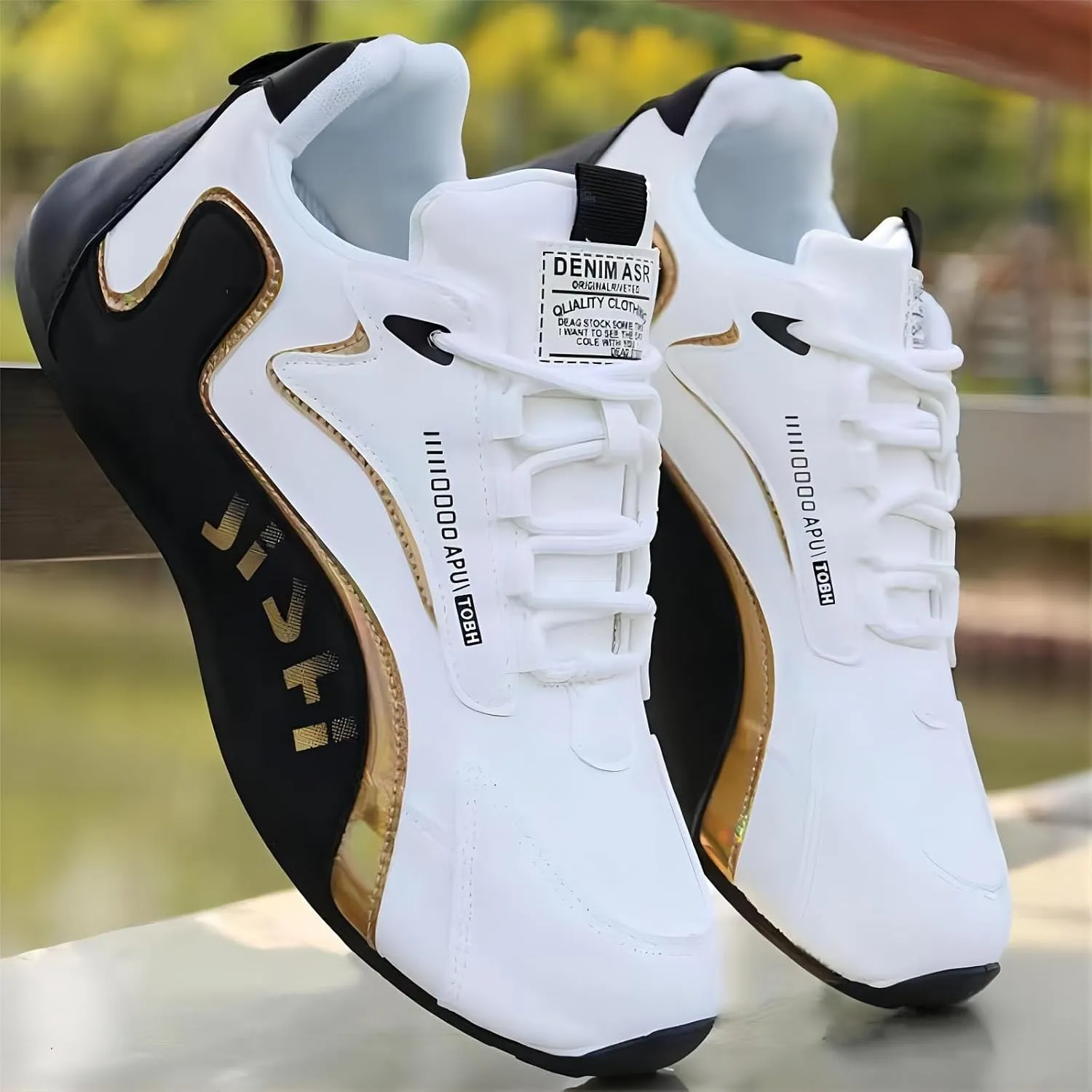 Men's Casual New Shoes White Fashionable Sports Shoes Leather for Men Sports Canvas Shies Sneaker