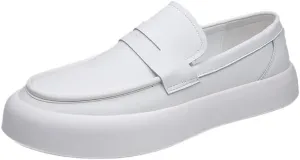 Men's Comfortable Soft Platform Loafers,Orthopedic Arch Support Canvas Shoes,Slip-On Lightweight Outdoor Casual Walking Shoes