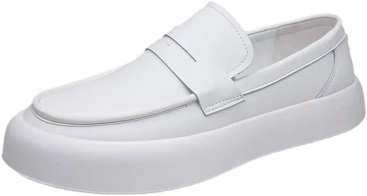 Men's Comfortable Soft Platform Loafers,Orthopedic Arch Support Canvas Shoes,Slip-On Lightweight Outdoor Casual Walking Shoes