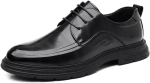 Men's Formal Work Dress Shoes Casual Leather Slip-On Business Oxford Shoes