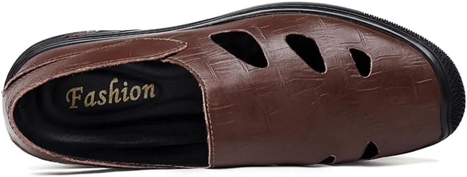Men's Genuine Leather Loafers Shoes Fashion Slip-on Casual Soft Summer Driving Shoes