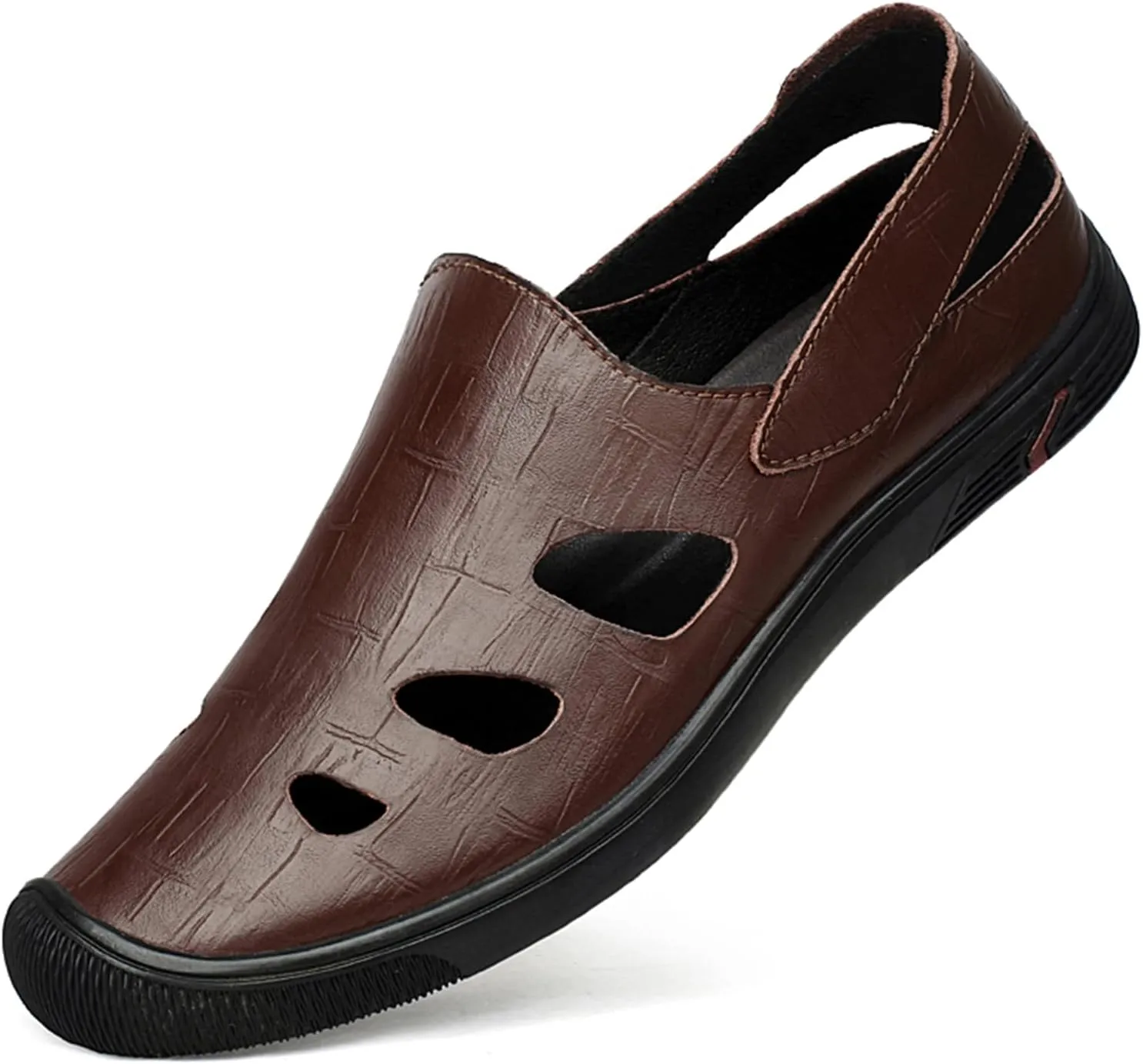 Men's Genuine Leather Loafers Shoes Fashion Slip-on Casual Soft Summer Driving Shoes