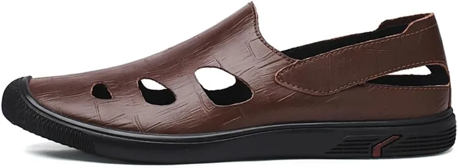 Men's Genuine Leather Loafers Shoes Fashion Slip-on Casual Soft Summer Driving Shoes