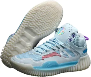 Men's High Top Basketball Shoes - Breathable Mesh Training Sneakers for Sports, Elastic Cushioning Anti-Slip