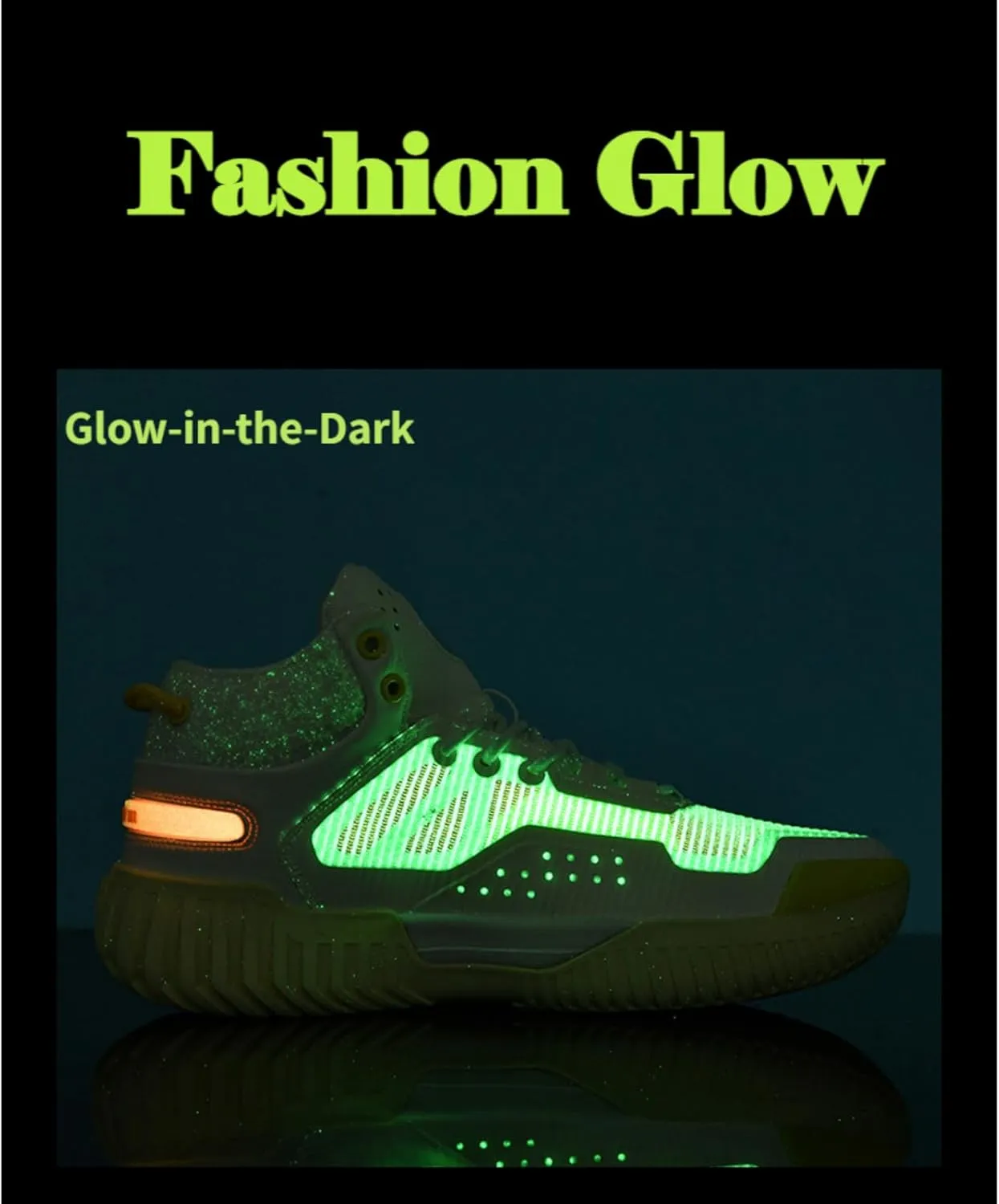 Men's High Top Basketball Shoes - Breathable Mesh Training Sneakers for Sports, Elastic Cushioning Anti-Slip