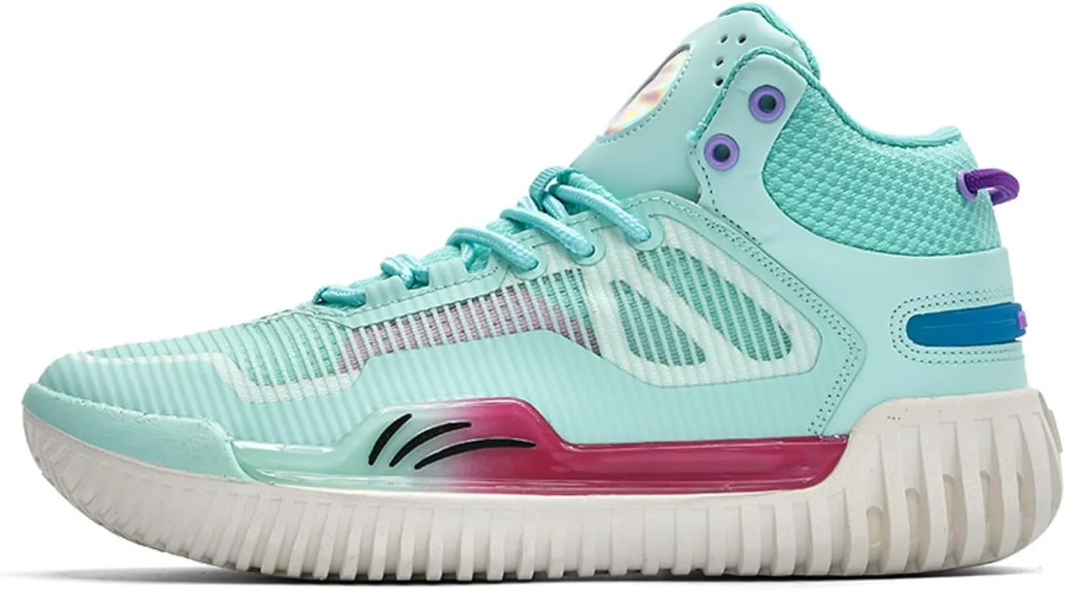 Men's High Top Basketball Shoes - Breathable Mesh Training Sneakers for Sports, Elastic Cushioning Anti-Slip