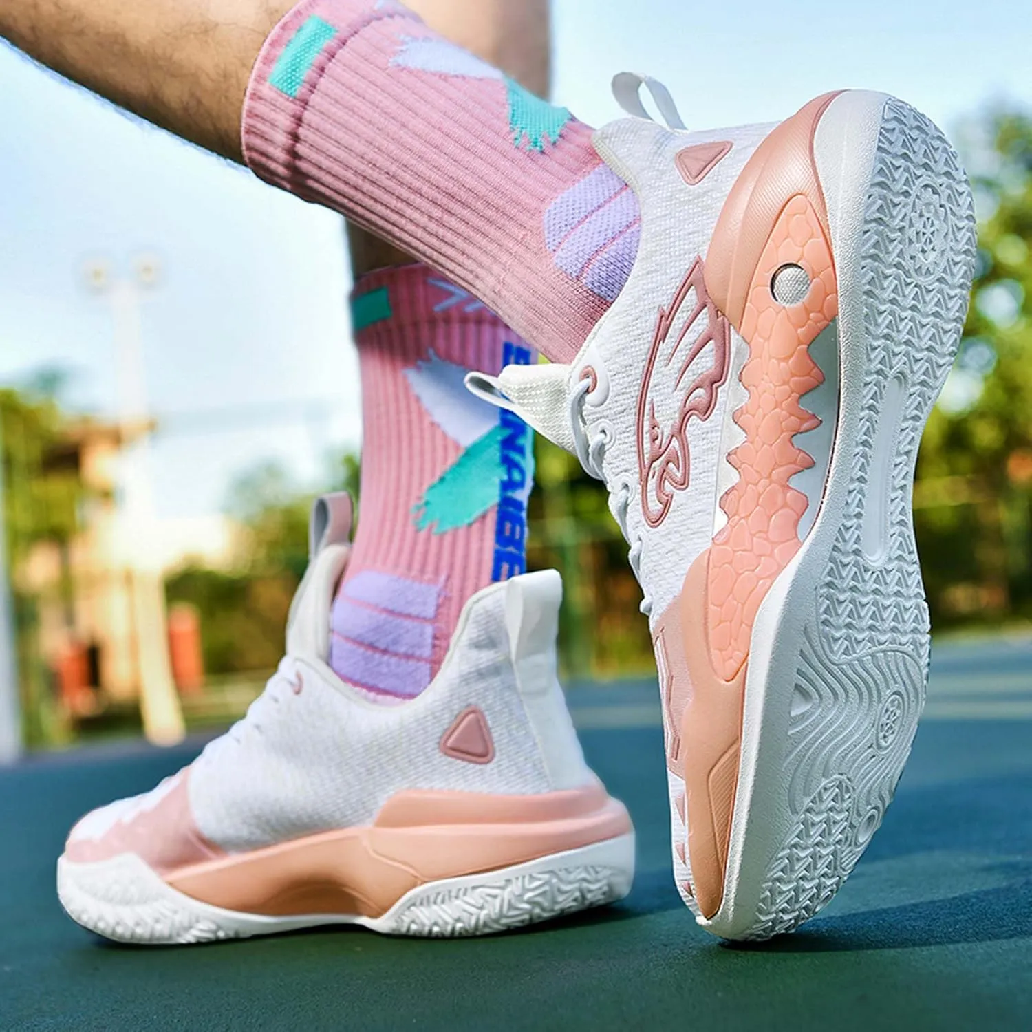 Men's High Top Training Basketball Shoes Breathable Mesh Sports Running Shoes Women's Outdoor Casual Walking Workout Fitness Tennis Shoes