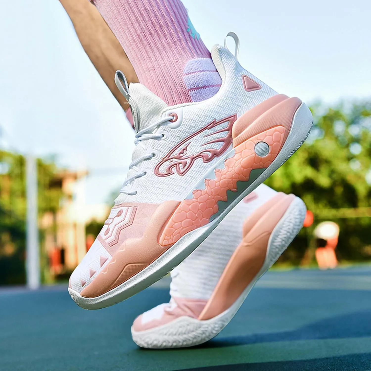 Men's High Top Training Basketball Shoes Breathable Mesh Sports Running Shoes Women's Outdoor Casual Walking Workout Fitness Tennis Shoes