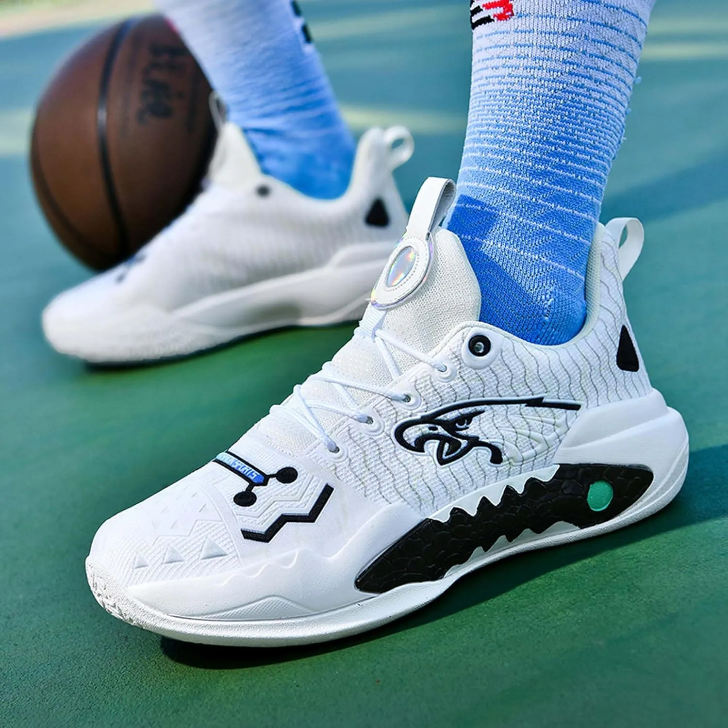 Men's High Top Training Basketball Shoes Breathable Mesh Sports Running Shoes Women's Outdoor Casual Walking Workout Fitness Tennis Shoes