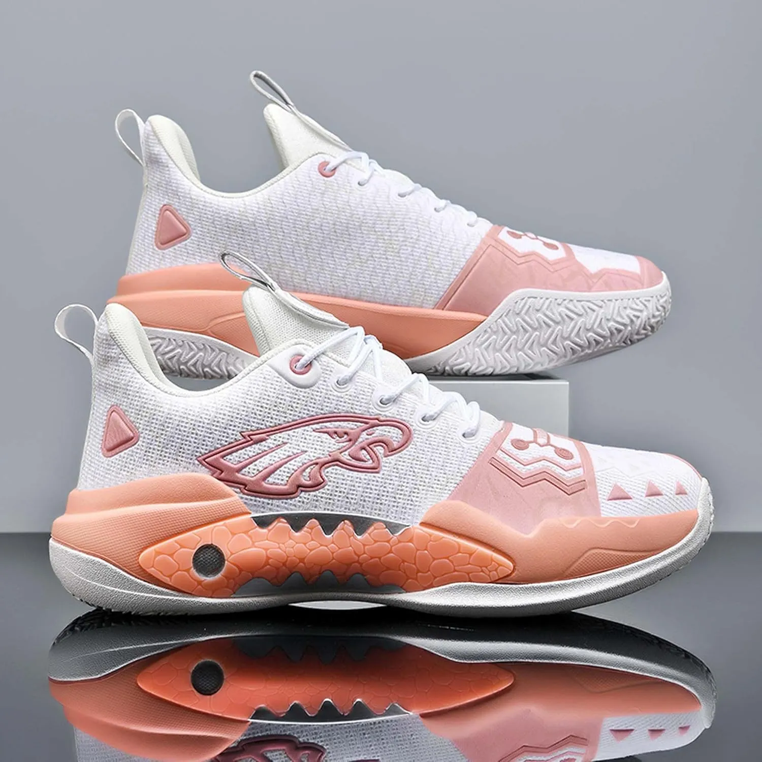 Men's High Top Training Basketball Shoes Breathable Mesh Sports Running Shoes Women's Outdoor Casual Walking Workout Fitness Tennis Shoes