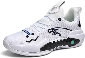 Men's High Top Training Basketball Shoes Breathable Mesh Sports Running Shoes Women's Outdoor Casual Walking Workout Fitness Tennis Shoes