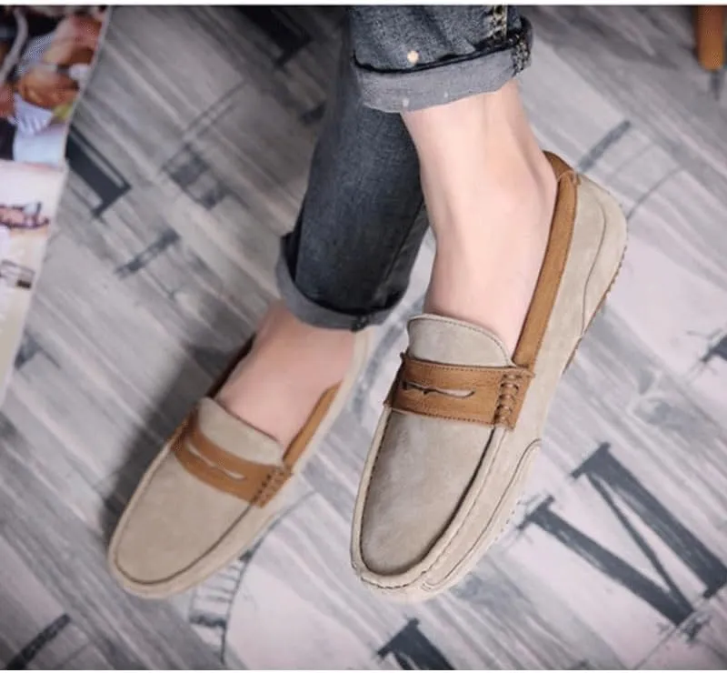 Mens Leather Dress Casual Shoes for Men Classic Loafers Business Shoes