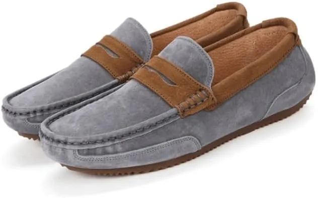 Mens Leather Dress Casual Shoes for Men Classic Loafers Business Shoes