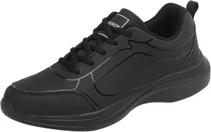 Men's Lightweight Cushion Sneakers Comfortable Lightweight Casual Walking Shoe Convenient Elderly Slip On Shoes