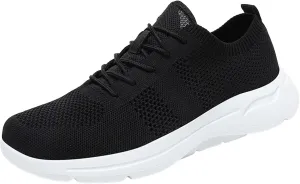 Men's Lightweight Cushion Sneakers Lightweight Sport Gym Jogging Walking Sneaker Arch Support Plantar Fasciitis
