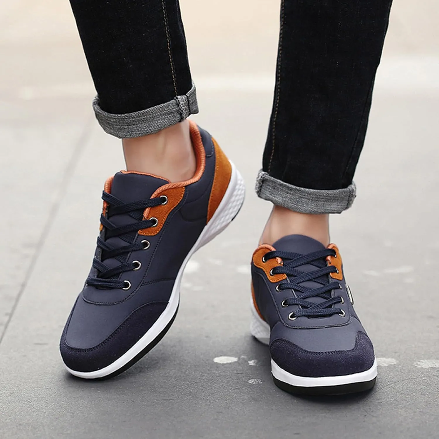 Men's Lightweight Cushion Sneakers Lightweight Sport Gym Jogging Walking Sneaker Business Casual Versatile Shoes