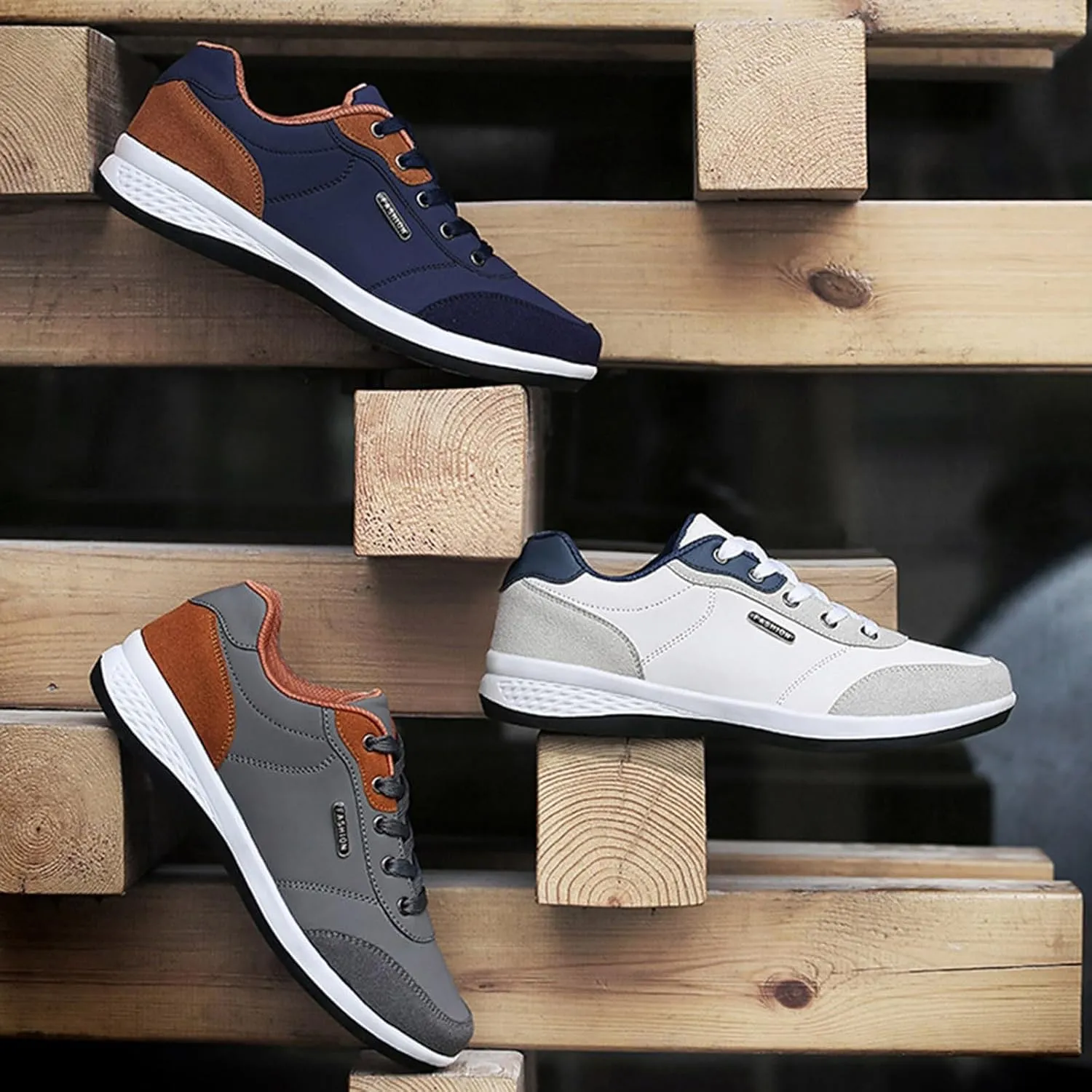 Men's Lightweight Cushion Sneakers Lightweight Sport Gym Jogging Walking Sneaker Business Casual Versatile Shoes