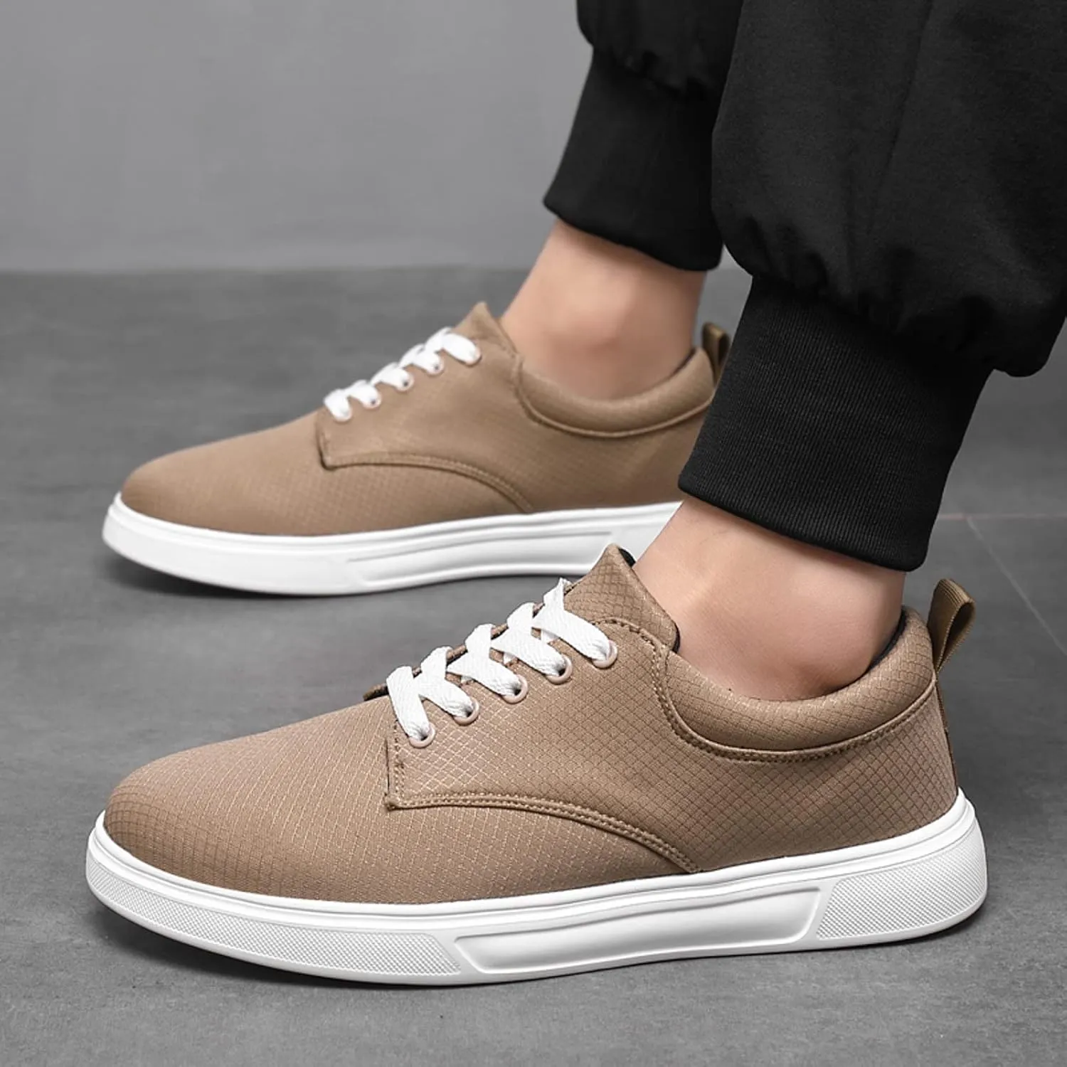 Men's Lightweight Cushion Sneakers Lightweight Sport Gym Jogging Walking Sneaker Men's Comfortable Canvas Shoes