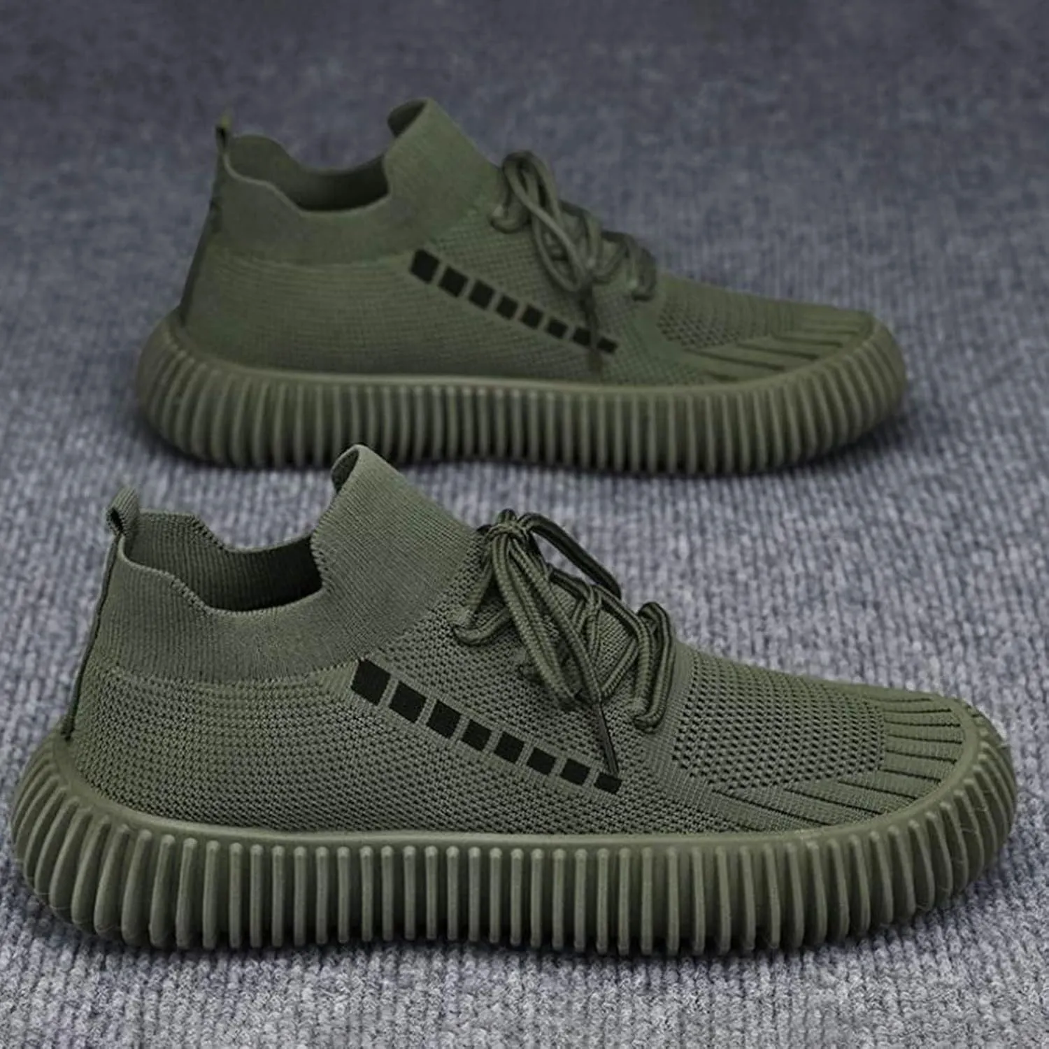 Men's Lightweight Cushion Sneakers Slip on Lightweight Breathable Fashion Sneaker Arch Support Plantar Fasciitis