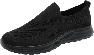 Men's Lightweight Cushion Sneakers Supportive Running Athletic Sneaker Comfortable & Light-Weight Stretch Shoes