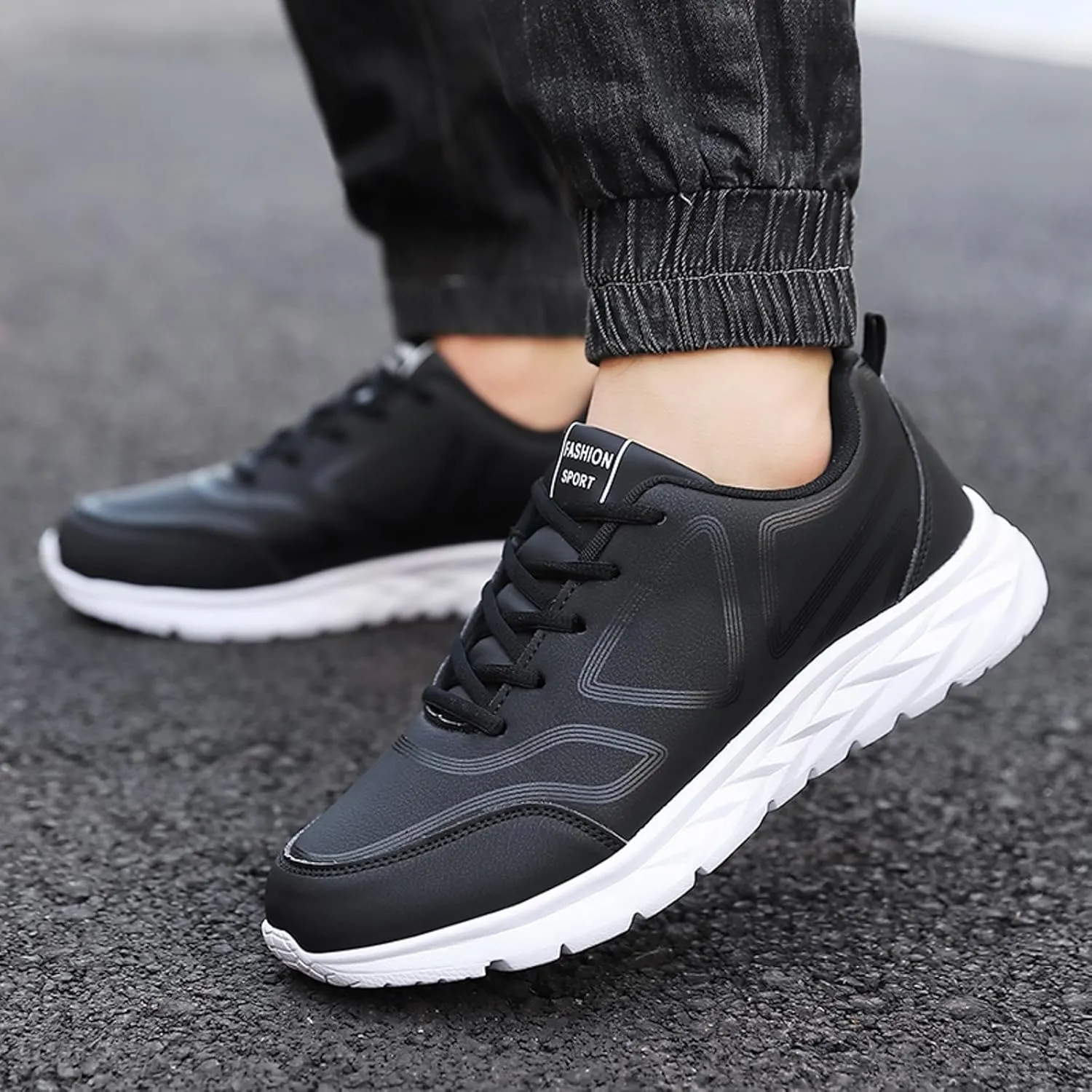 Mens Lightweight Minimalist Shoes Comfortable Breathable Tennis Shoe Lightweight Work Shoes for Men