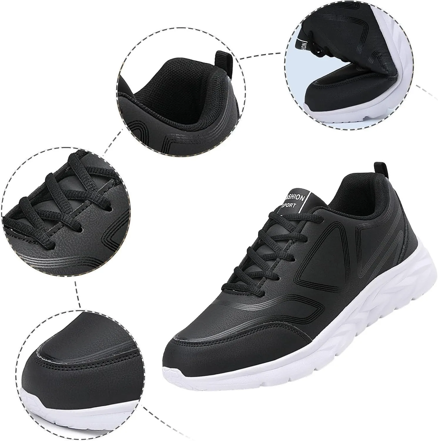 Mens Lightweight Minimalist Shoes Comfortable Breathable Tennis Shoe Lightweight Work Shoes for Men