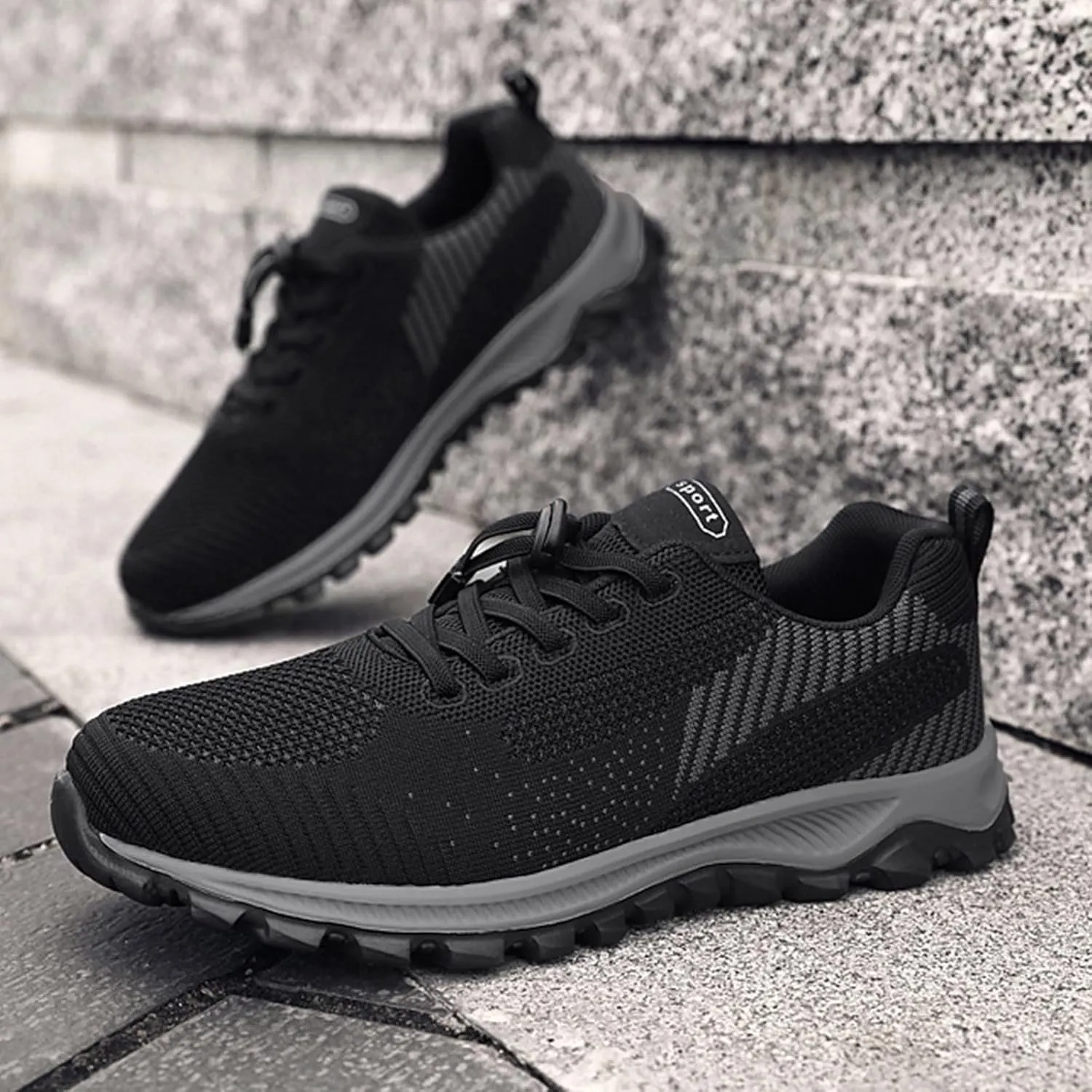 Mens Lightweight Minimalist Shoes Comfortable Lightweight Casual Walking Shoe Breathable Diabetic Shoes for Men
