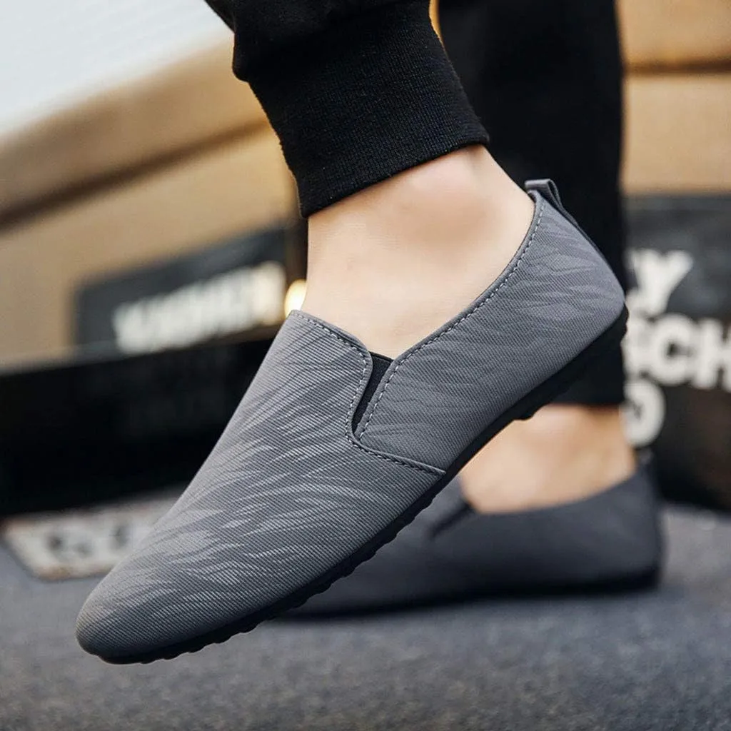 Men's Lightweight Non Slip Barefoot Shoes Slip On Lightweight Breathable Fashion Sneaker Non Slip Walking Shoes