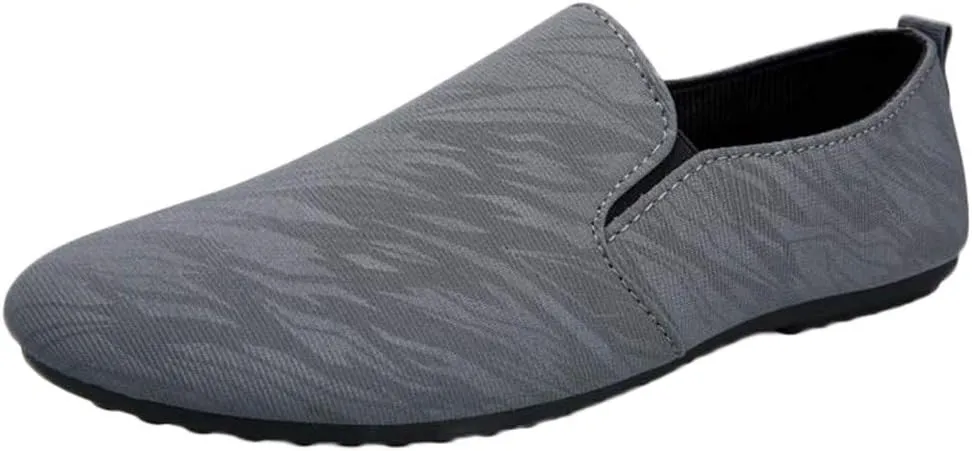 Men's Lightweight Non Slip Barefoot Shoes Slip On Lightweight Breathable Fashion Sneaker Non Slip Walking Shoes