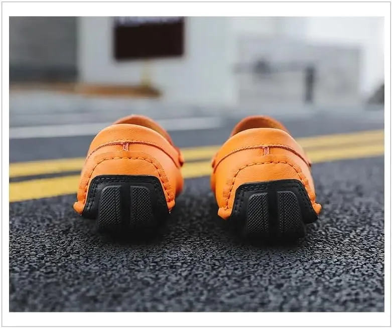 Men's Loafers Shoes Round Toe Nubuck Leather Penny Driving Loafers Lightweight Resistant Anti-Slip Classic Prom Slip On