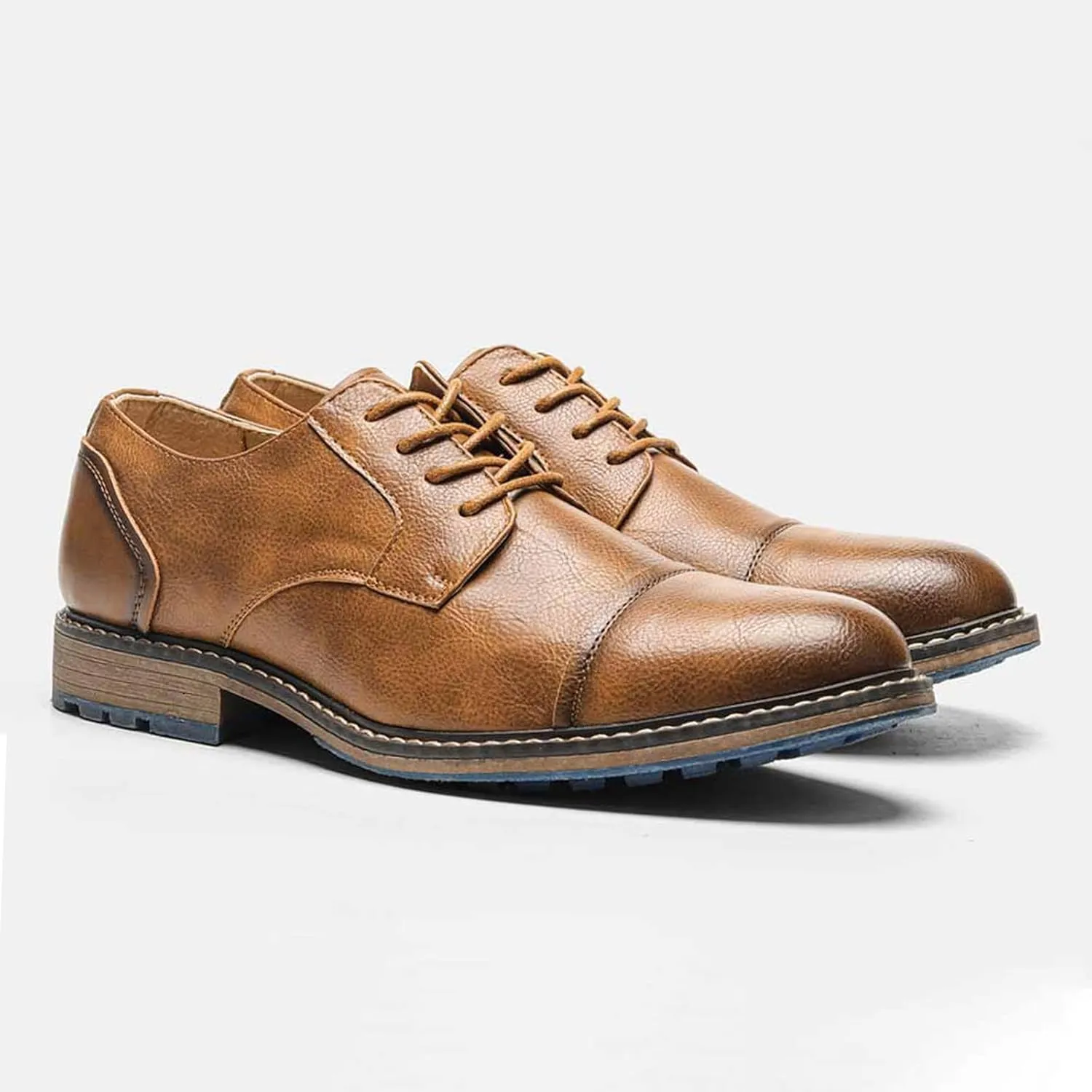 Men's Orthopedic Comfort Dress Shoes Casual Business Leather Oxford Derby Loafers Office Walking Work Flats