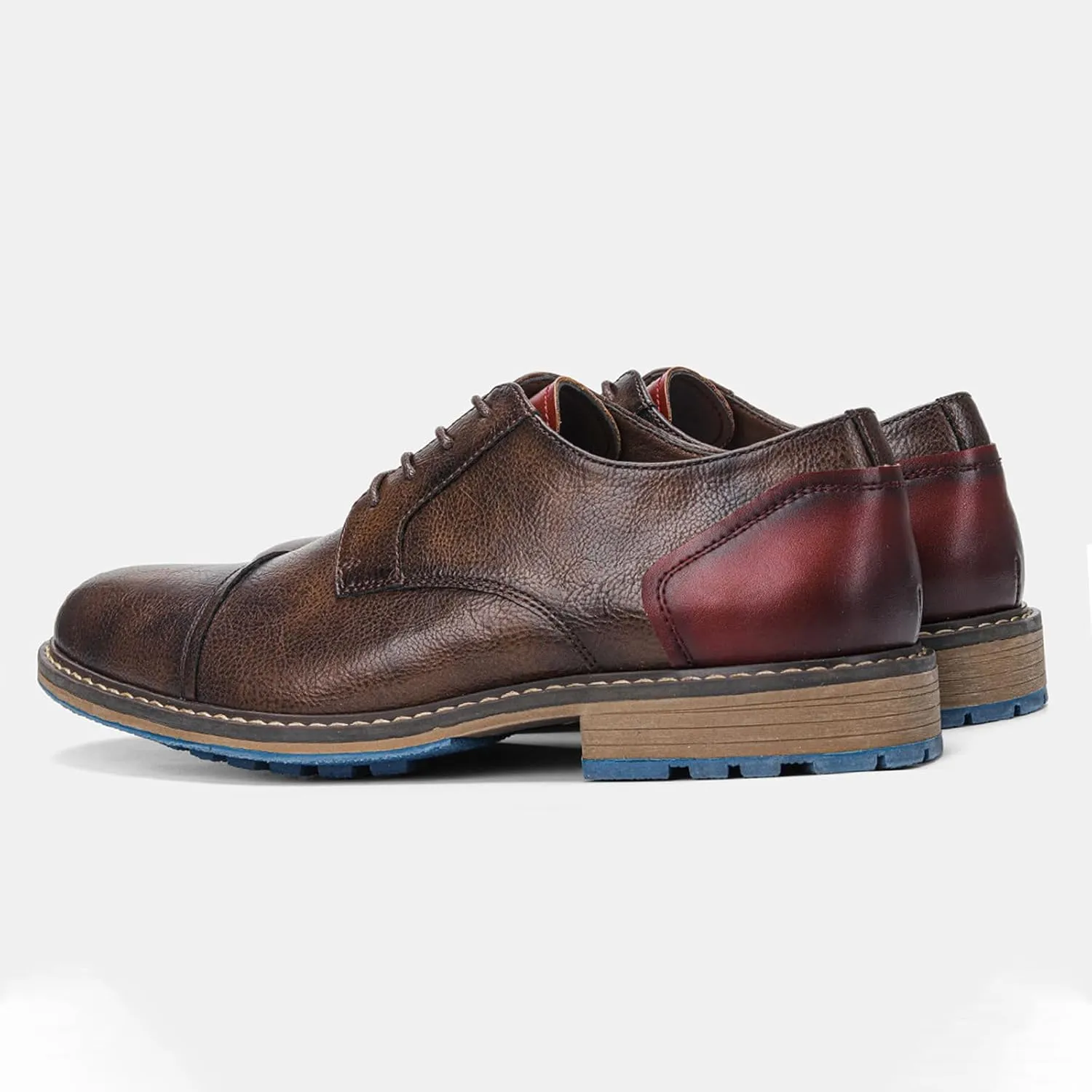 Men's Orthopedic Comfort Dress Shoes Casual Business Leather Oxford Derby Loafers Office Walking Work Flats