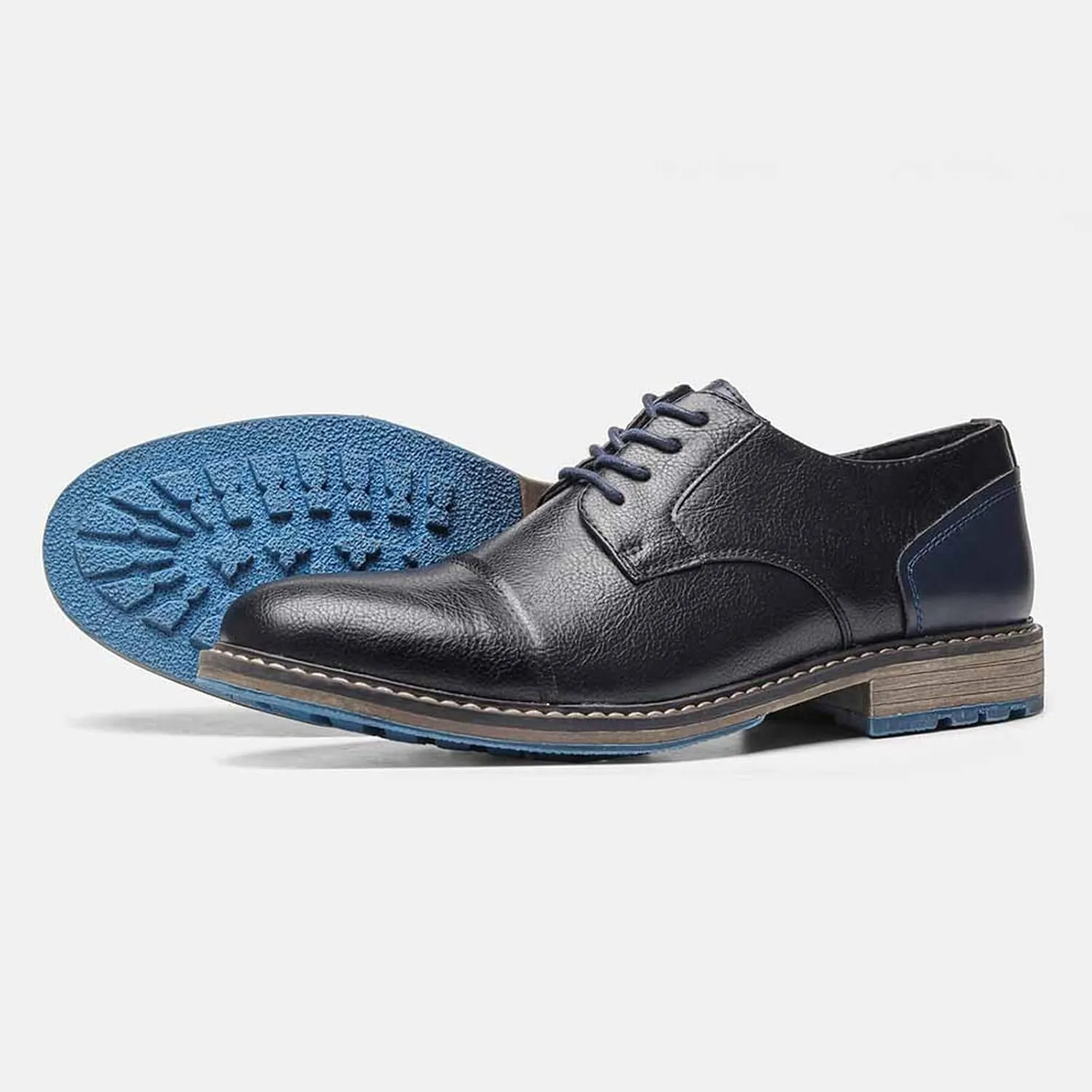 Men's Orthopedic Comfort Dress Shoes Casual Business Leather Oxford Derby Loafers Office Walking Work Flats