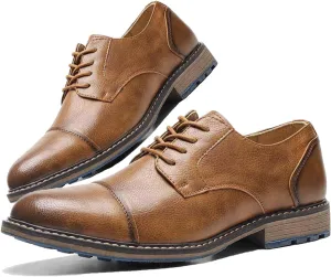 Men's Orthopedic Comfort Dress Shoes Casual Business Leather Oxford Derby Loafers Office Walking Work Flats