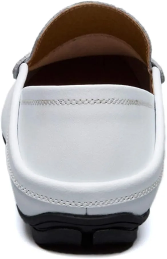 Men’s Soft Leather Slip On Loafers Flats Moccasins Oxfords Shoes Casual Driving Shoes Slippers