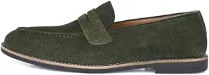 Men's Suede Penny Loafers, Classic Slip-On Dress Shoes, Tan