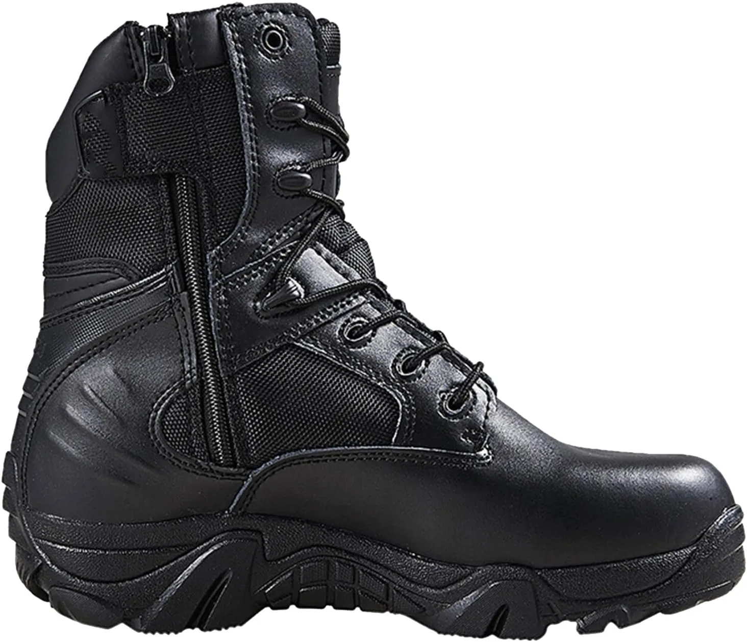 Men's Tactical Boots, Lightweight Outdoor Hiking Boots, Side Zipper Jungle Boots, Comfort Durable Breathable(Nl,7)