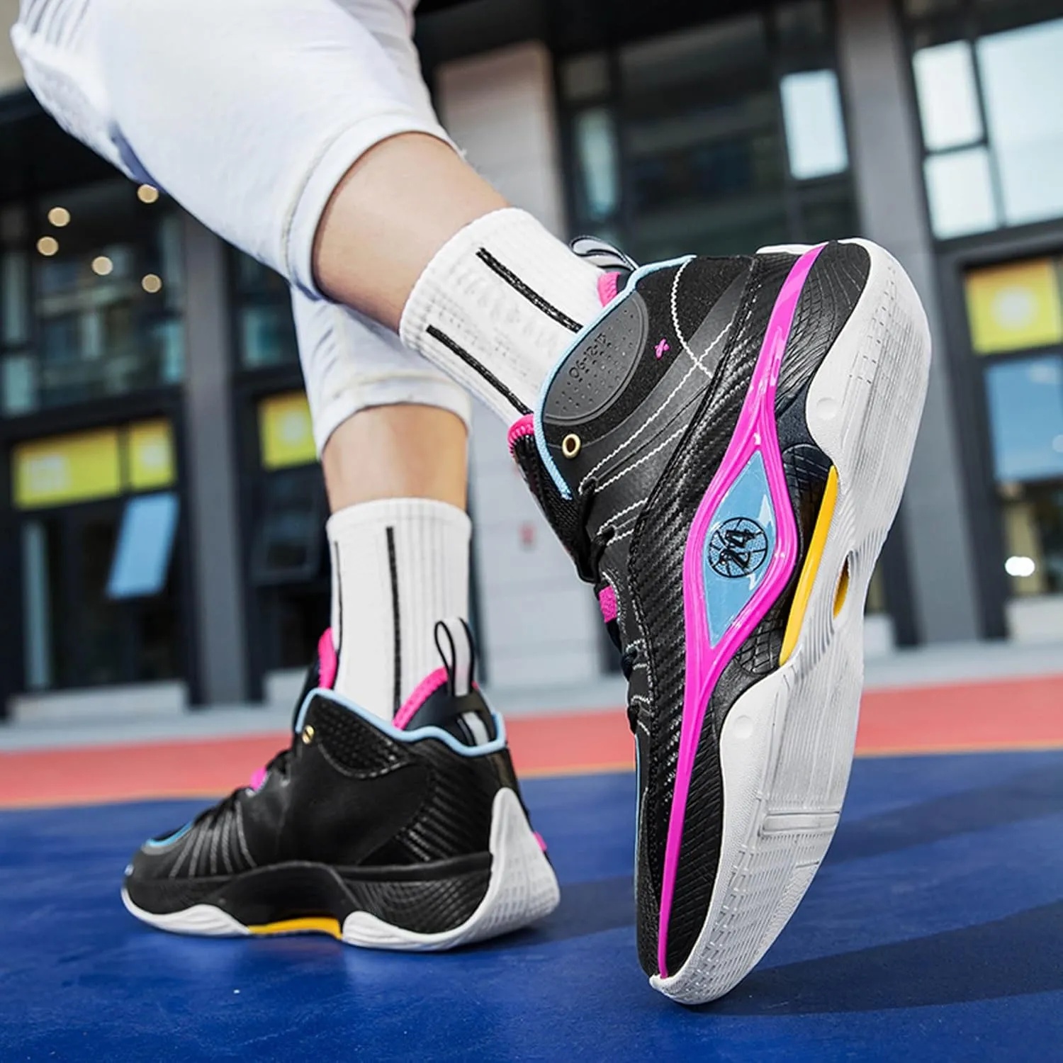 Men's Women's Fashionable Fluorescent Lightweight Casual Basketball Shoes Skateboarding Shoes