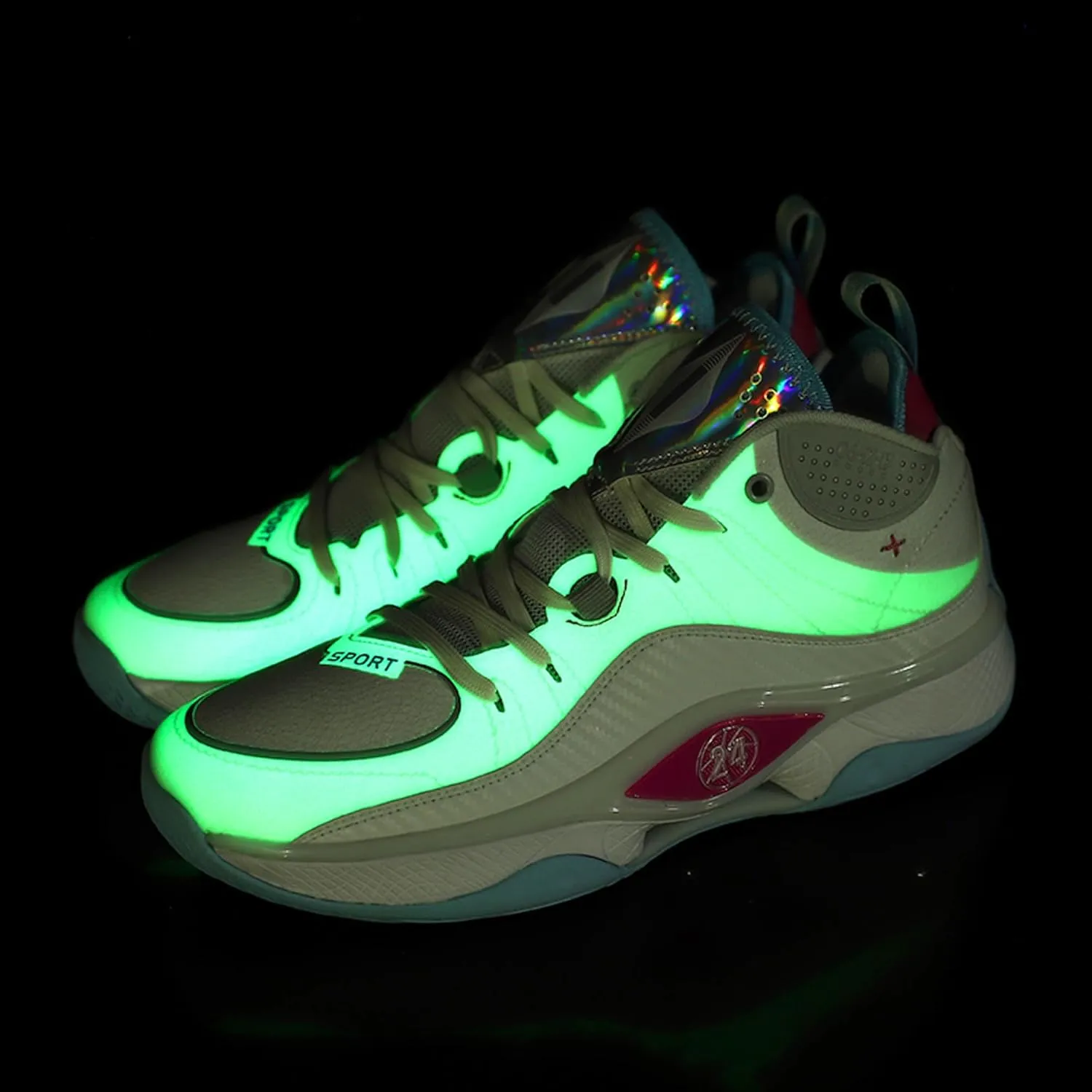 Men's Women's Fashionable Fluorescent Lightweight Casual Basketball Shoes Skateboarding Shoes