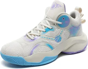 New Men's Fashion High Top Anti-Slip Cushioning Basketball Shoes Fashion Running Sneakers Light Training Athletic Shoes